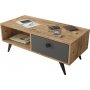 Vilamo sofabord 96 x 44,5 cm - Fyrretr/antracit