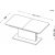 Cense udvideligt sofabord 70x126-167 cm - Sort / Tr