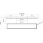 Quantum Silva mediebnk 140 cm - Fyrretr/sort