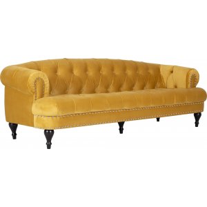 Oxford deluxe 3-personers chesterfield - Lvegul (fljl)