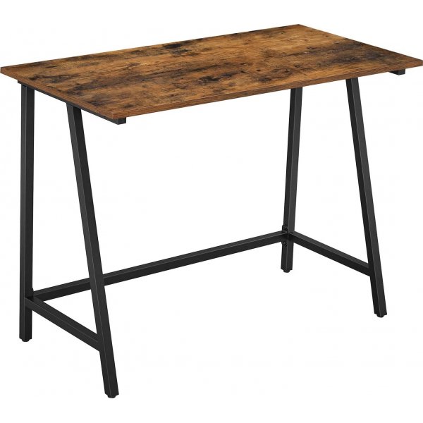 Dumas skrivebord 100 x 50 cm - Brun/sort