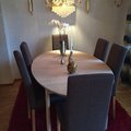 Kundebillede Cornelia spisestol - Valgfri farve på beklædning og ramme!