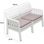 Lara 2-personers sofa - Hvid