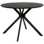 Larache spisebord 110 cm - Sortbejdset eg