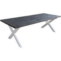 Oxford spisebord 220 cm - Hvid / grå