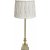 Linn Pliss Stitch bordlampe - Offwhite/guld - 51 cm