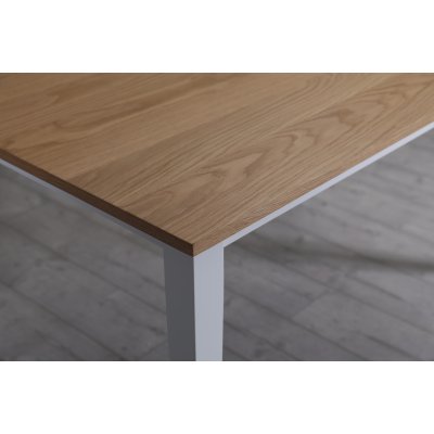 Fr spisebord 180x90 cm - Eg / hvid