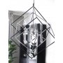 Cubes loftslampe - Sort/krom