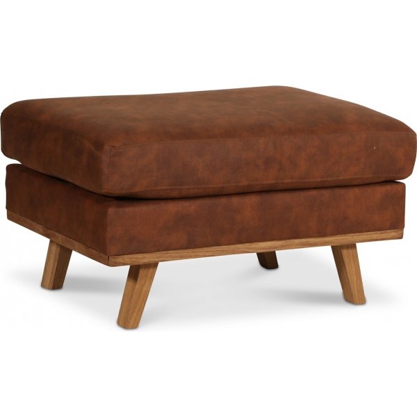 Ranger fodskammel - Cognac ecolder / Olieret eg