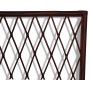 Kingston sengegavl i brunbejdset rattan til 160/180 cm seng