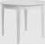 Lucan 3 rundt hvidt spisebord, der kan forlnges 95-195 x 95 cm
