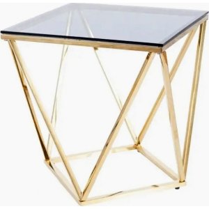 Slv sofabord 50 x 50 cm - Guld