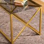 Iliomar sofabord 94 x 49 cm - Guld