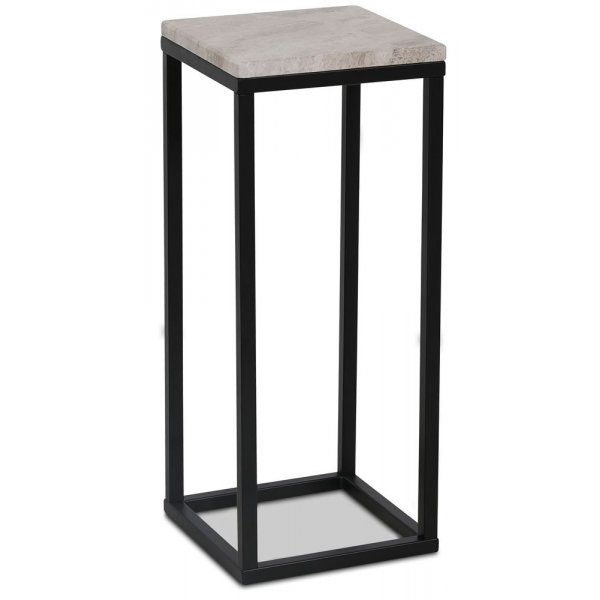 Accent sengebord/piedestal 65 - Sort / beige