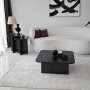 Blues sofabordsst 40/40/80 x 40/40/80 cm - Sort