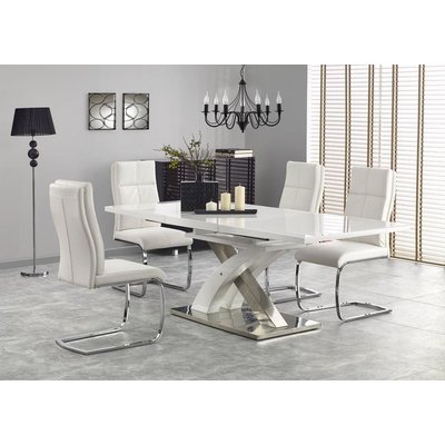 Bonita spisebord 160-220 cm - Hvid hjglans
