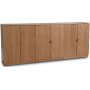 Level sknk med glatte lger B210 cm - Eg