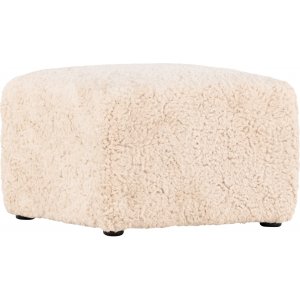 Frankie puf 50 x 50 cm - Beige bamse