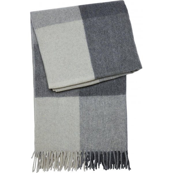 Uld plaid 130 x 170 cm - Gr