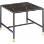 Slope sofabord 60x60 cm - Sort/messing
