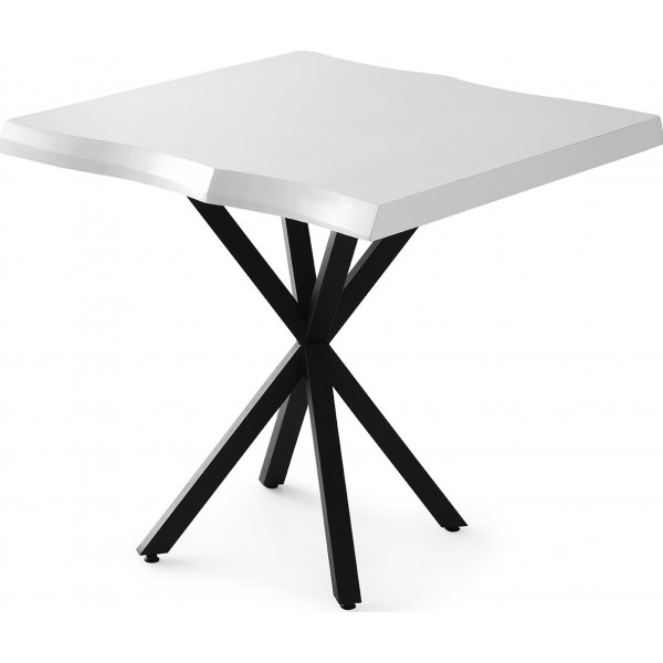 Safira spisebord 80 cm - Hvid