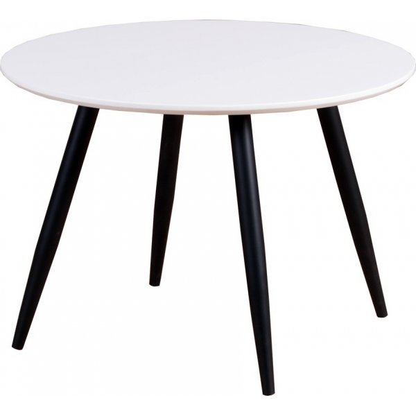 Paradis brnebord 60 cm - Hvid/sort