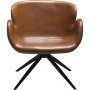 Gaia karm-stol - Vintage lysebrun