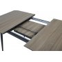Kkken spisebord 120-160 cm - Natur/sort