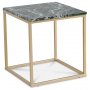 Accent sofabord 50 - Grn marmor / mat messing