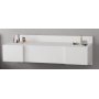 Zakkum toiletbord 100 x 39 cm - Hvid