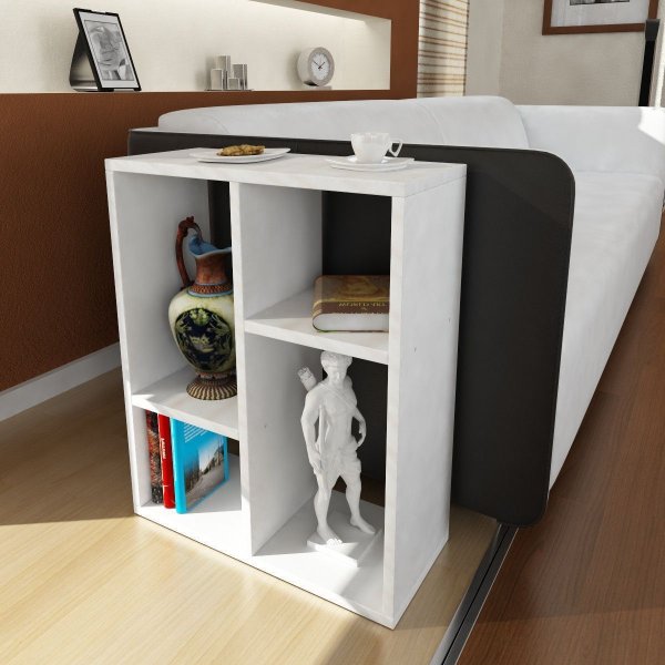 Lupus sidebord 51,4 x 22 cm - Hvid