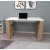 Carmen skrivebord 120x60 cm - Hvid/eg