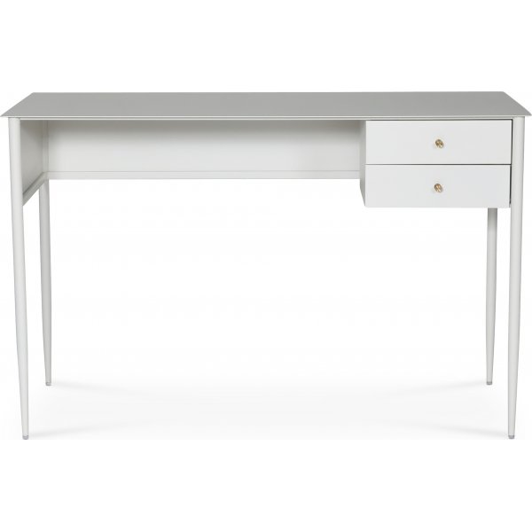 Flash skrivebord 120x50 cm - Hvid / Messing