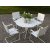 Kivik spisebord inkl. 4 stole - Hvid + Pletfjerner til mbler