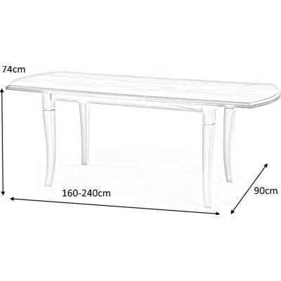 Micah spisebord 160-240 cm - Craft eg