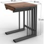 Giga bord 40/42/44x29,5/35/40 cm - Sort