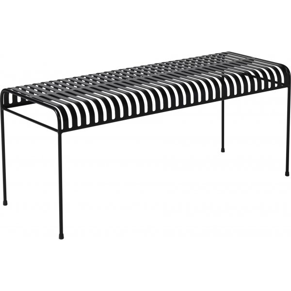 Parga sort metal havebnk