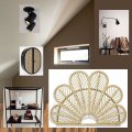 Kundebillede Peacock sengegavl 120 cm - Rattan/natur
