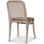 Indiana stol i bjet tr - Whitewash / Rattan