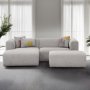Linden mini divan sofa venstre - Lysegr