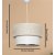 Corbeu loftslampe - Creme/hvid