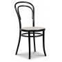 Signum spisegruppe Slagbord hvid/eg med 4 sorte Thonet no14