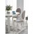 Berivan udtrkbart spisebord 102-142 cm - Hvid