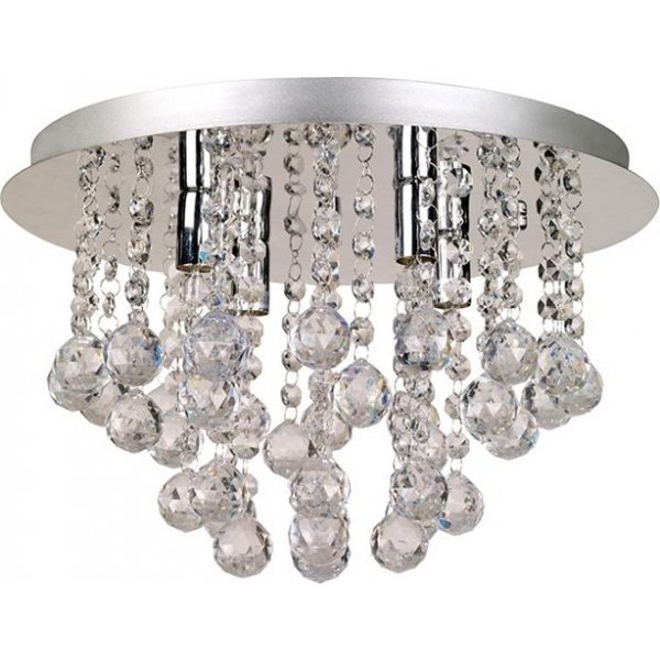 Aries loft lampe 4 - Krom/Krystal