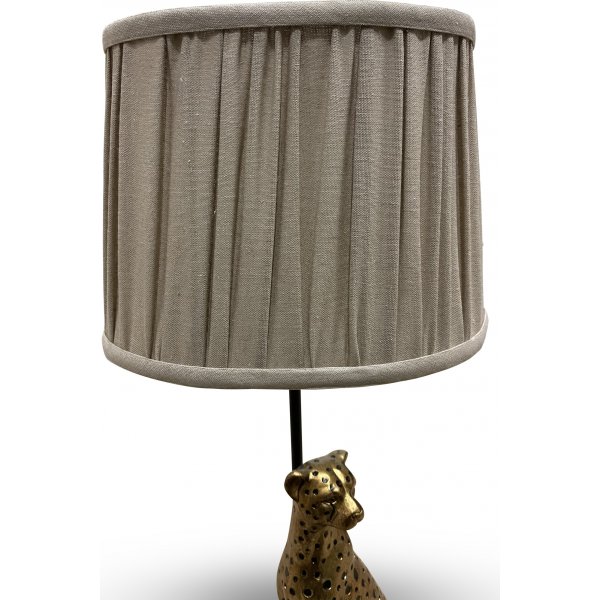 Belina lampeskrm i groft hr - Beige