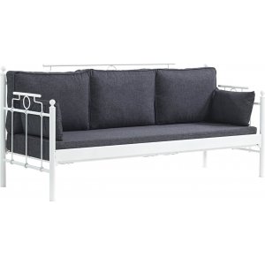 Hampus 3-personers udendrs sofa - Hvid/antracit