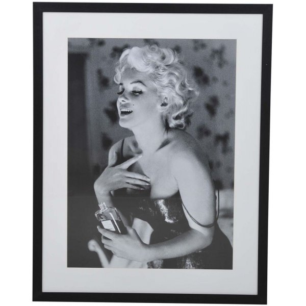 Villa maleri Marilyn pose - sort / hvid