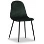 Seat spisegruppe, spisebord med 4 Carisma fljlstole - Sort / mrkegrn