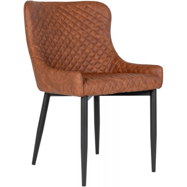 Boston Dining Chair - Vintage brun/sort