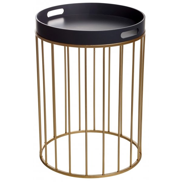 Chandler lampebord 40 cm - Gr / Guld